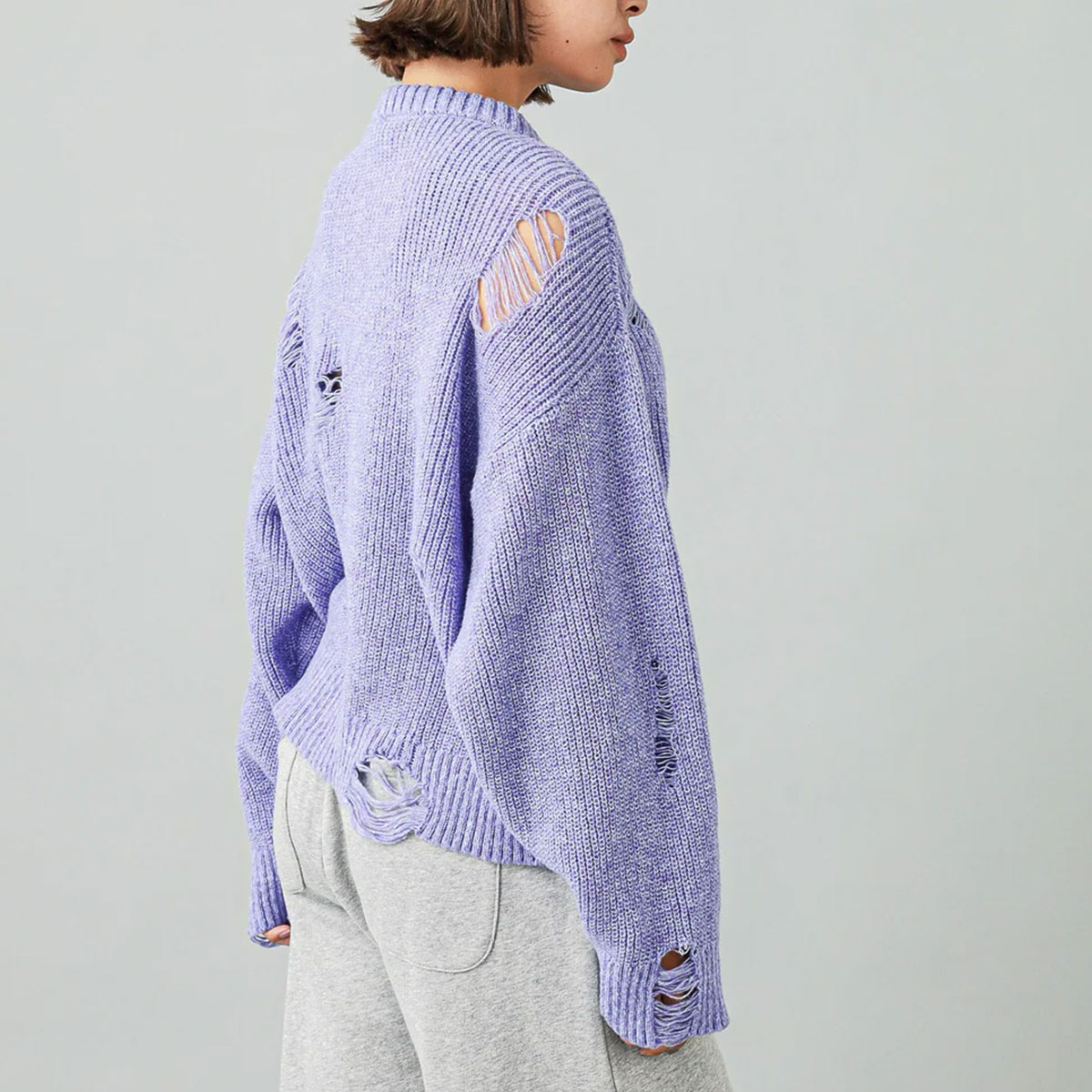 ��50%OFF ������ۥ��å��������� �˥åȥȥåץ� ����å���ǥ����� ���� ���͡��� ��2�� S M �͵��֥��� X-GIRL ���� | DISTRESSED KNIT TOP��105244015011��