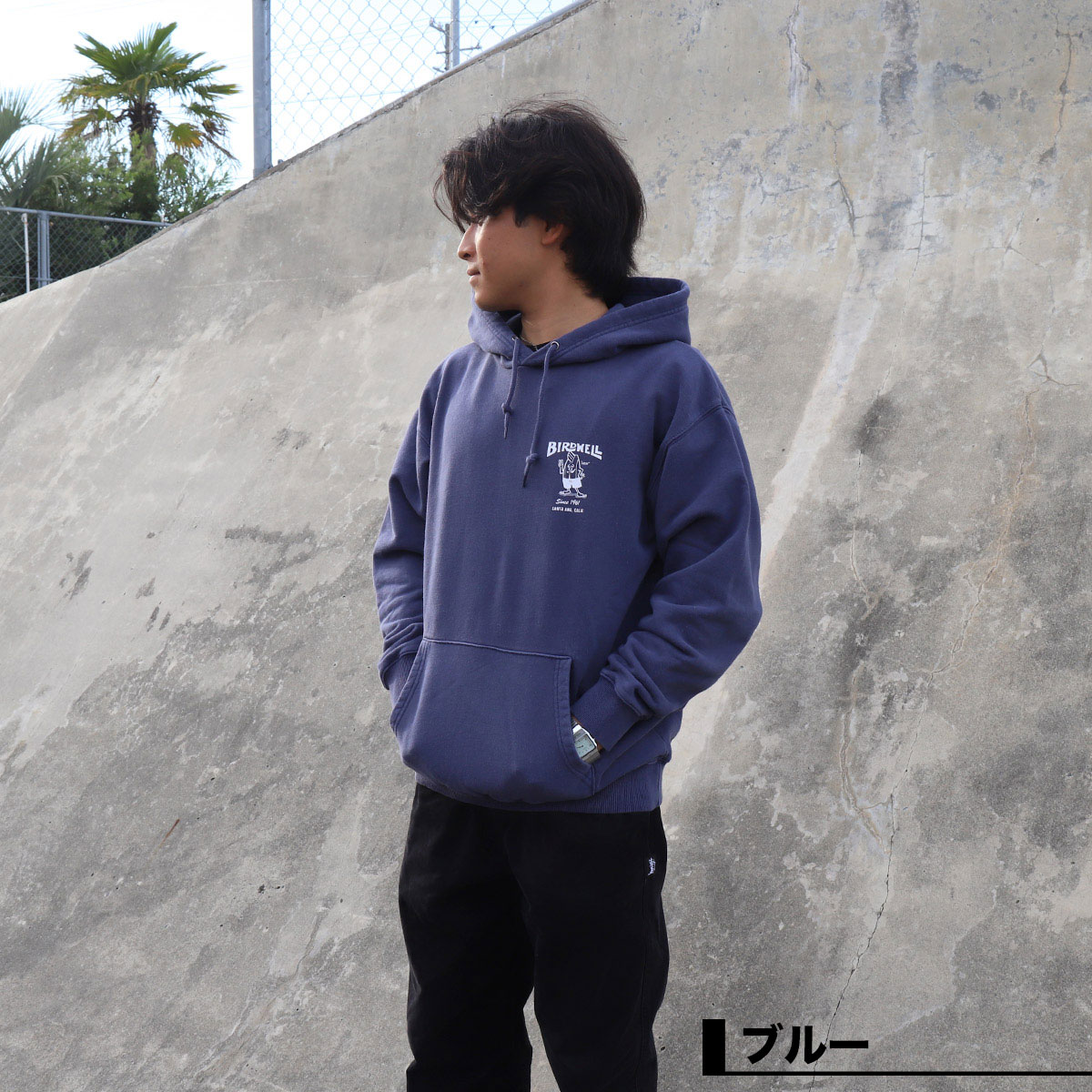 BIRDWELL �С��ɥ����� ��� �������å� �ѡ����� �ա��ǥ��� �֥롼 M L XL �����ե��� ���ȥ꡼�� �͵��֥��� ���� | 61 PGM HOODIE��61 PGM HOODIE��