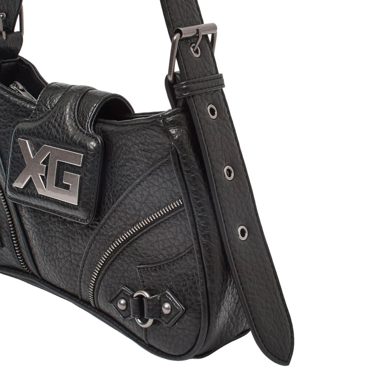 X-girl | XG EMBLEM BUCKLE PANELED SHOULDER BAG ��105262053004��