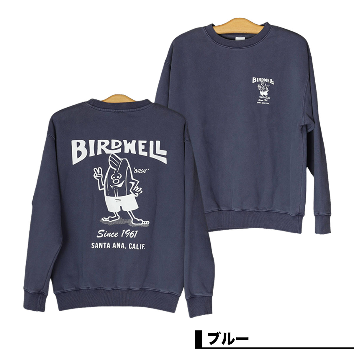 BIRDWELL �С��ɥ����� ��� �������å� �ȥ졼�ʡ� �ȥåץ� ��2�� M L �����ե��� ���ȥ꡼�� �͵��֥��� ���� | 61 PGM SWEATSHIRT��BW-PGSW-125-JP��