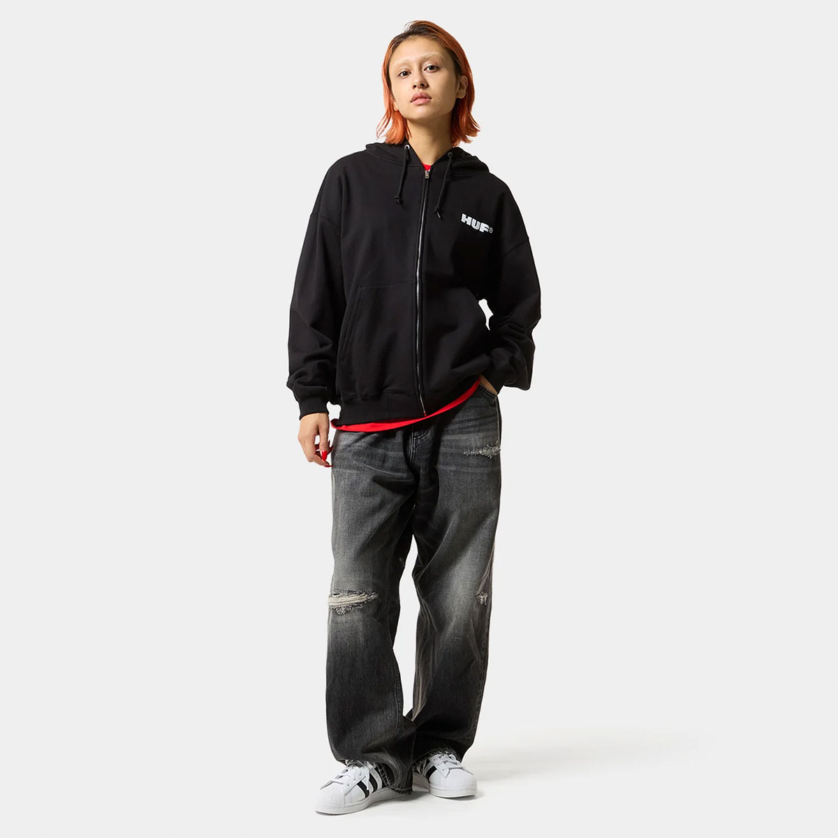 HUF �ϥ� �������å� ���åץѡ����� �ȥåץ� ��� ��ǥ����� ���� �֥�å� M L �������ȥܡ��� ���������� �͵��֥��� ���� ���� 2025��PF00762��