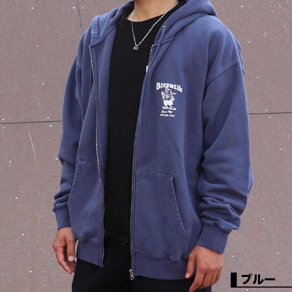 BIRDWELL �С��ɥ����� ��� �������å� �ե른�åץѡ����� �֥롼 L �����ե��� ���ȥ꡼�� �͵��֥��� ���� | 61 PGM ZIP HOODIE��BW-PGZIPHD-125��
