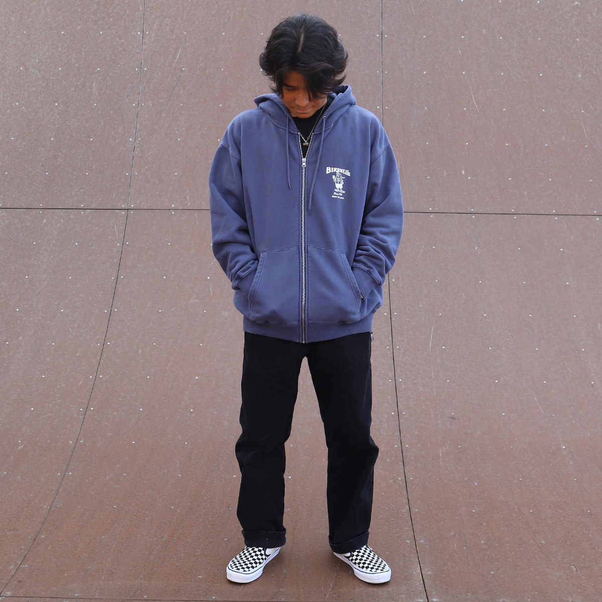 BIRDWELL �С��ɥ����� ��� �������å� �ե른�åץѡ����� �֥롼 L �����ե��� ���ȥ꡼�� �͵��֥��� ���� | 61 PGM ZIP HOODIE��BW-PGZIPHD-125��