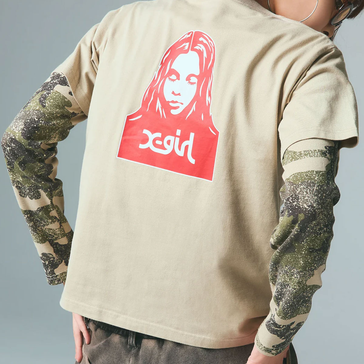  X-GIRL  | FACE S/S TEE��105261011007��