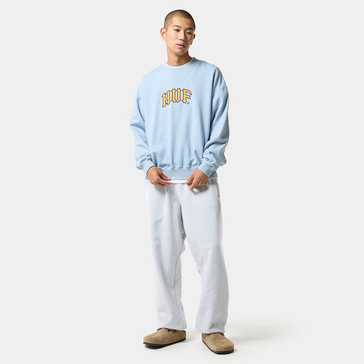 HUF �ϥ� �������å� �ȥ졼�ʡ� �ȥåץ� ��� ��ǥ����� ���� ����ץ� ��3�� M L XL �������ȥܡ��� ���������� �͵��֥��� ���� ���� 2025��PF00766��