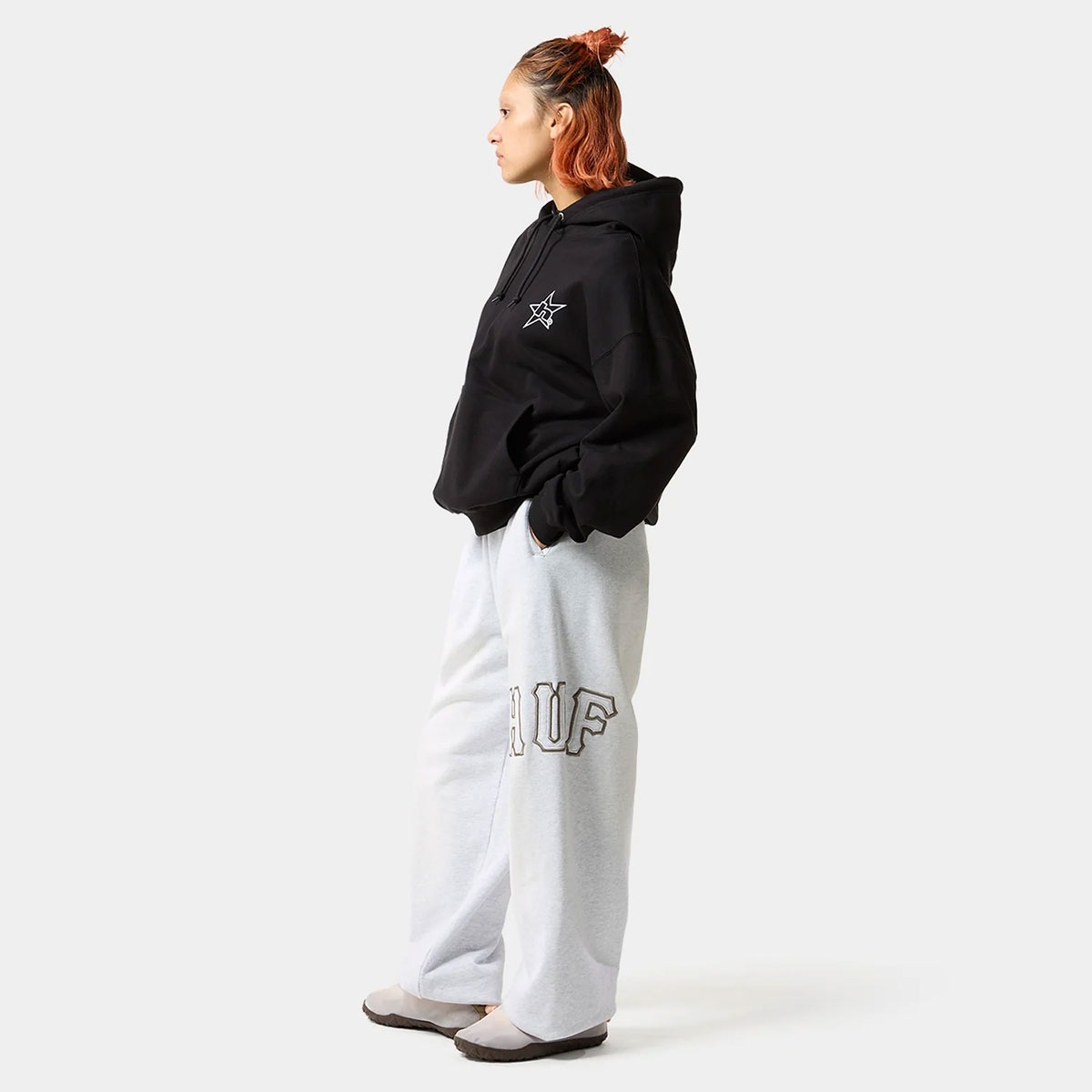 HUF �ϥ� �������å� �ѡ����� �ȥåץ� ��� ��ǥ����� M  L �������ȥܡ��� ���������� �͵��֥��� ���� ���� 2025 | H STAR LOGO HOODIE��PF00790��