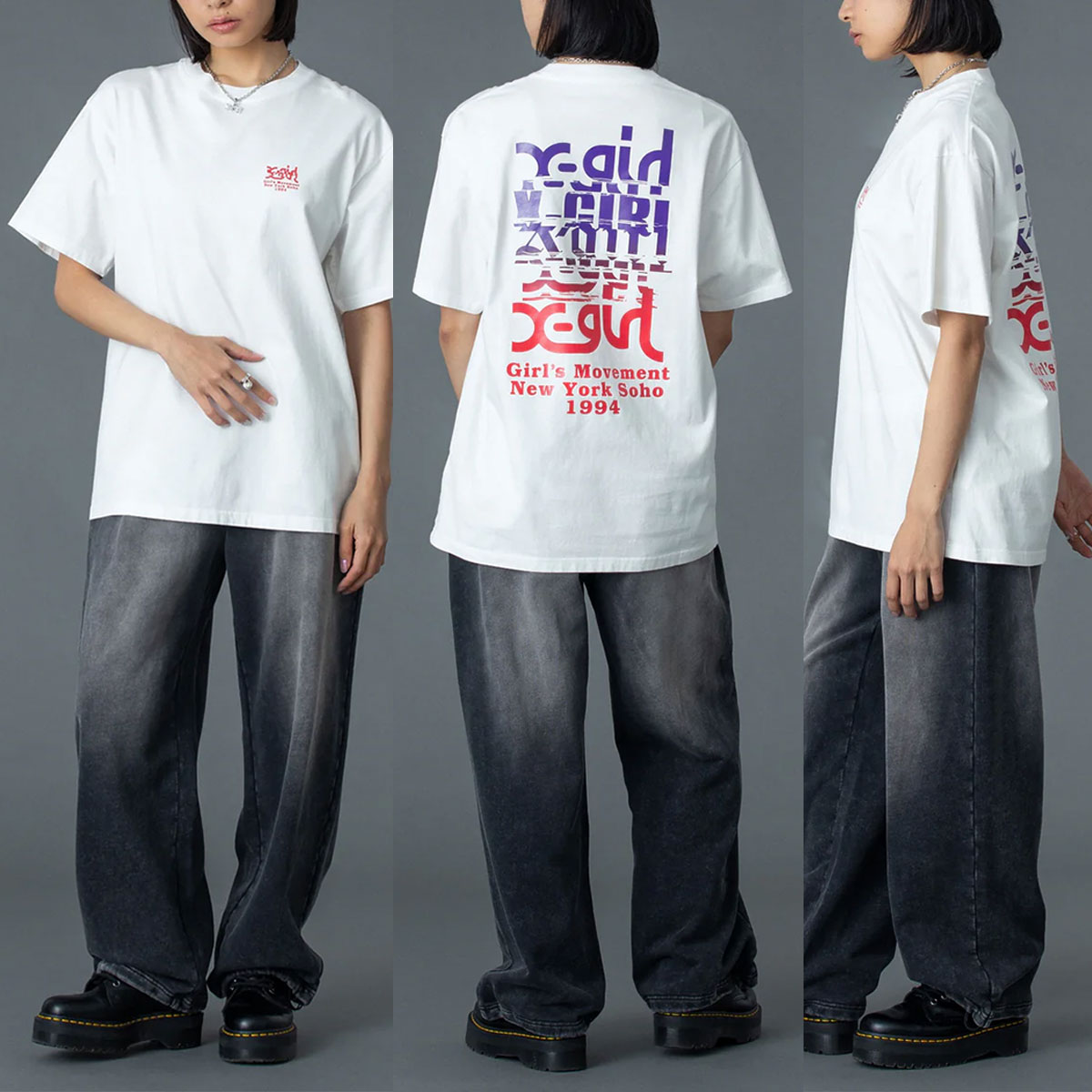 X-GIRL | NOISE LOGO S/S TEE��105261011019��