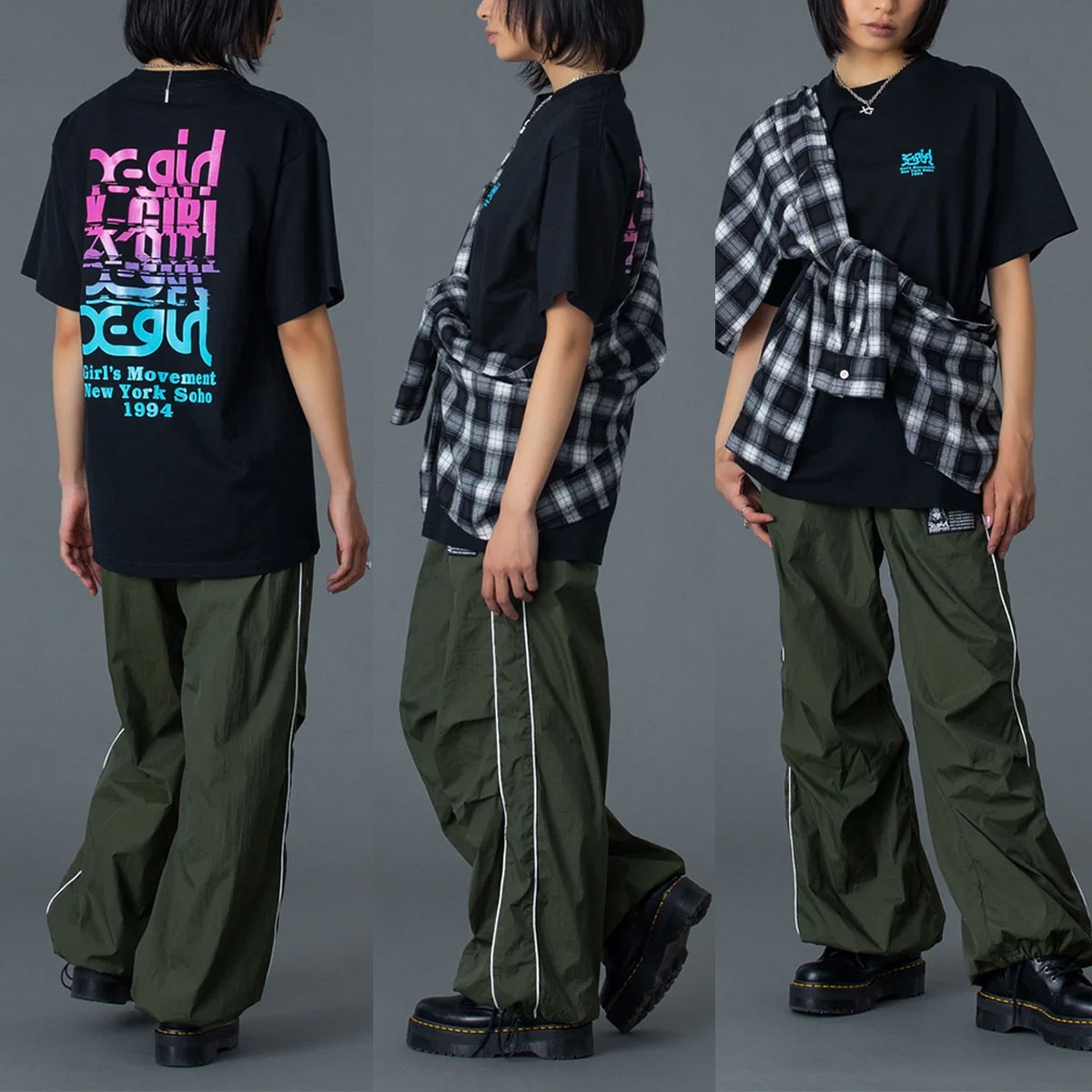 X-GIRL | NOISE LOGO S/S TEE��105261011019��