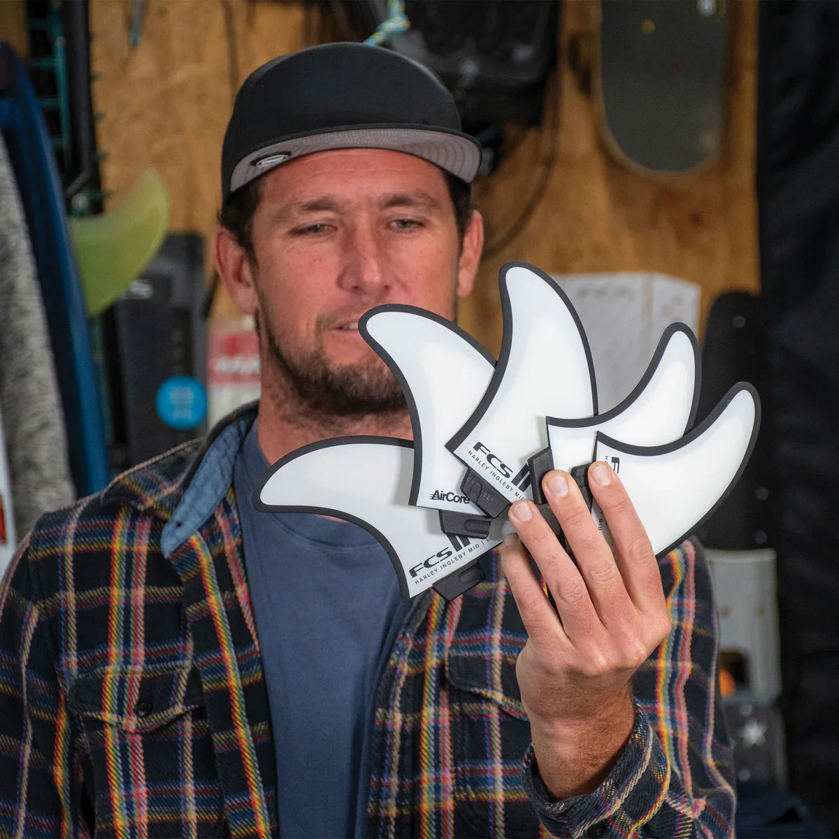 �ڥ��ꥹ�ޥ��������FCS2 ���ե�������2 �ե��� fin �����եܡ��� �����ե��� �ȥ饤�����åɥե��� �ߥåɥ�󥰥� | TRI-QUAD FIN SET��FHAR-PC03-LG-FS-R��