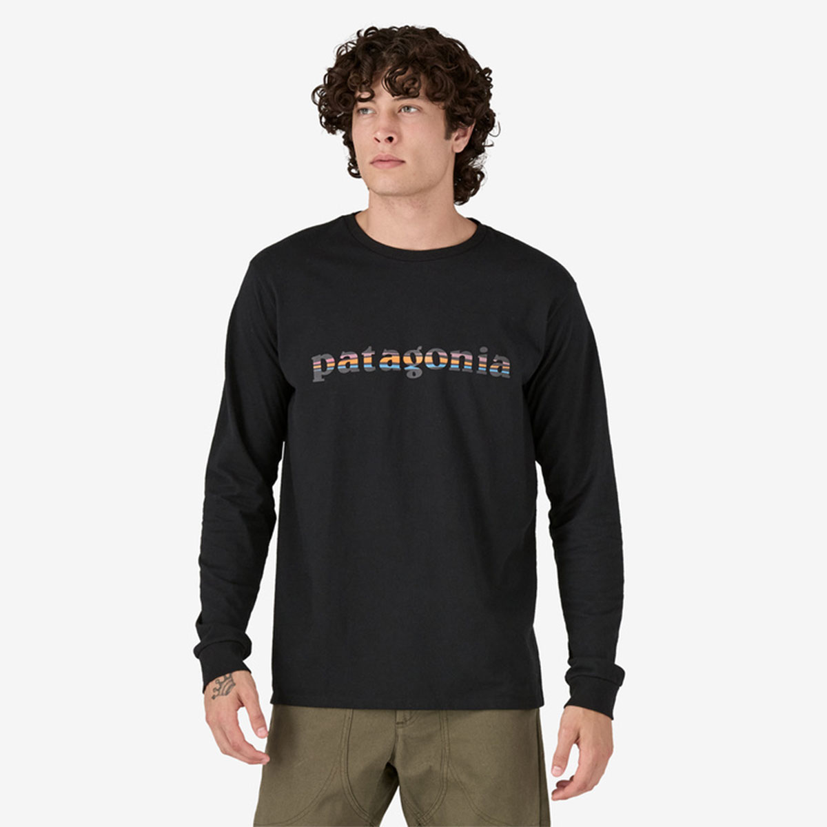 20%OFF ۥѥ˥ Patagonia  T Ĺµ T 󥰥꡼ ȥåץ  ץ ե  ȥɥ  ͵֥  | Men's Long-Sleeved '73 Text Logo Responsibili-Tee37780 