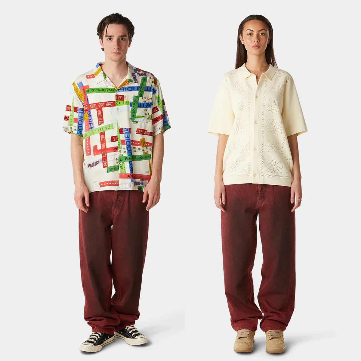 HUF ϥ ǥ˥ॹȥѥ Х ȥѥ  ǥ 32inch  ȥ꡼ ͵֥   2025 | CROMER WASHED PANTPT00310