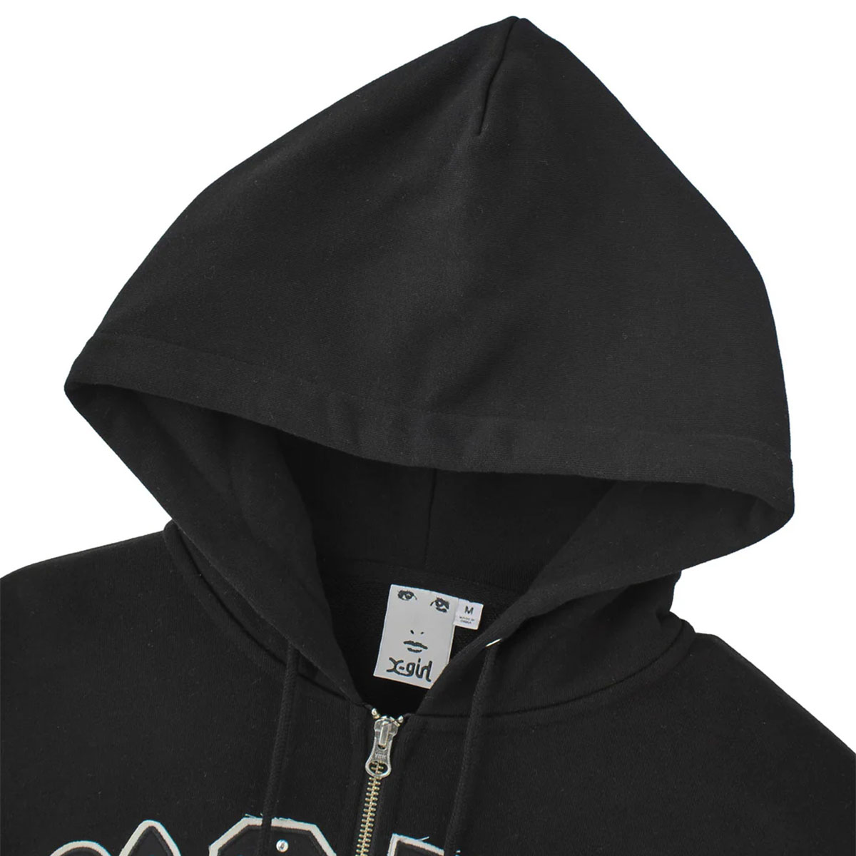 XGIRL | STUDDED LOGO ZIP UP SWEAT HOODIE��105261012005��