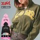 XGIRL | STUDDED LOGO ZIP UP SWEAT HOODIE��105261012005��