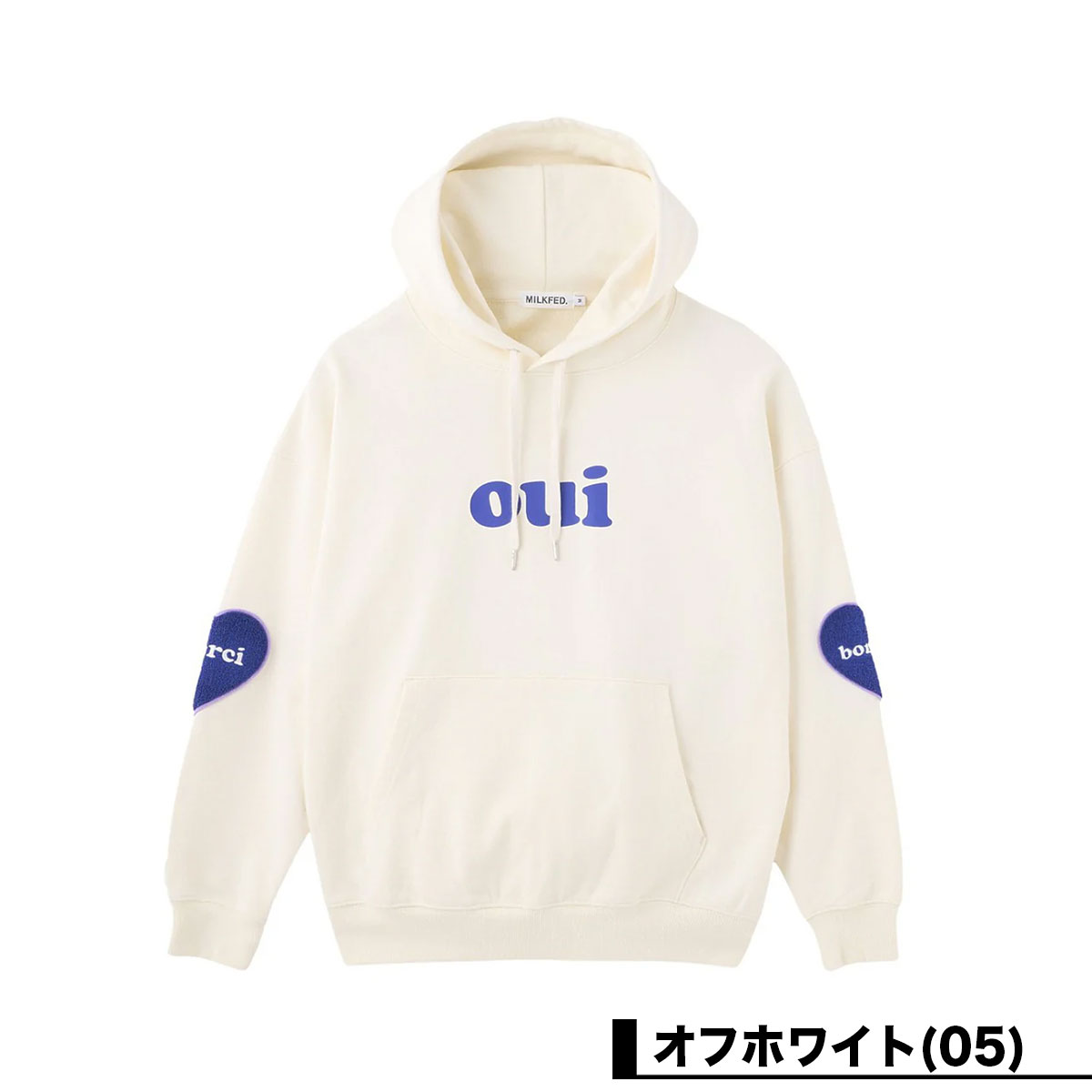 ߥ륯ե ǥ å ϡ ѥå ѡ OUI 2 M L ͵֥ MILKFED.  | HEART ELBOW PATCH SWEAT HOODIE103254012014