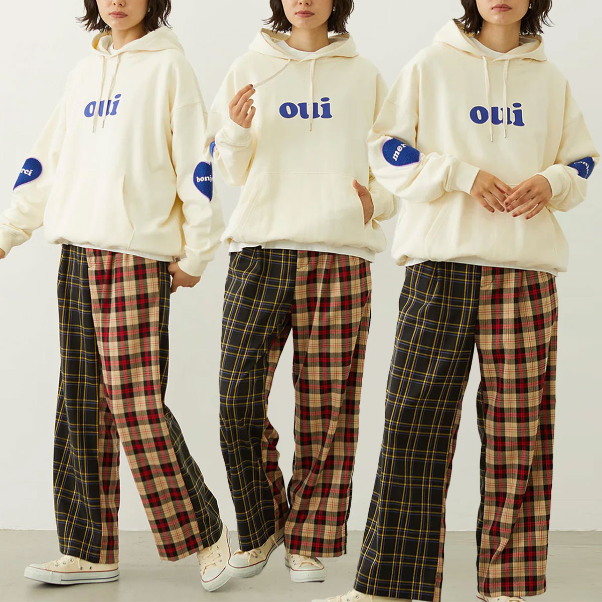 ߥ륯ե ǥ å ϡ ѥå ѡ OUI 2 M L ͵֥ MILKFED.  | HEART ELBOW PATCH SWEAT HOODIE103254012014