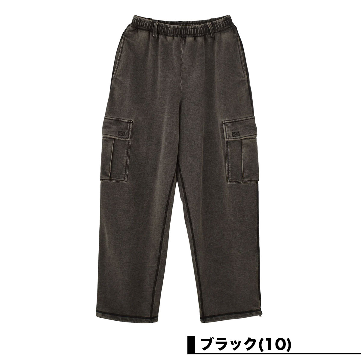 XGIRL | OVERDYED NUMBER PATCH CARGO SWEATPANTS��105261031004��