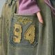 XGIRL | OVERDYED NUMBER PATCH CARGO SWEATPANTS��105261031004��