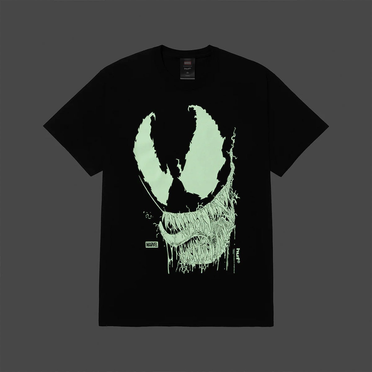 �ڿ��ե������HUF �ϥ� �� MARVEL ����� ȾµT����� ���ѥ������ޥ� �ޡ��٥� �߸� ���ᥳ�� M L XL �������ȥܡ��� ���������� �͵��֥��� ���� ���� 2025��TS02726��