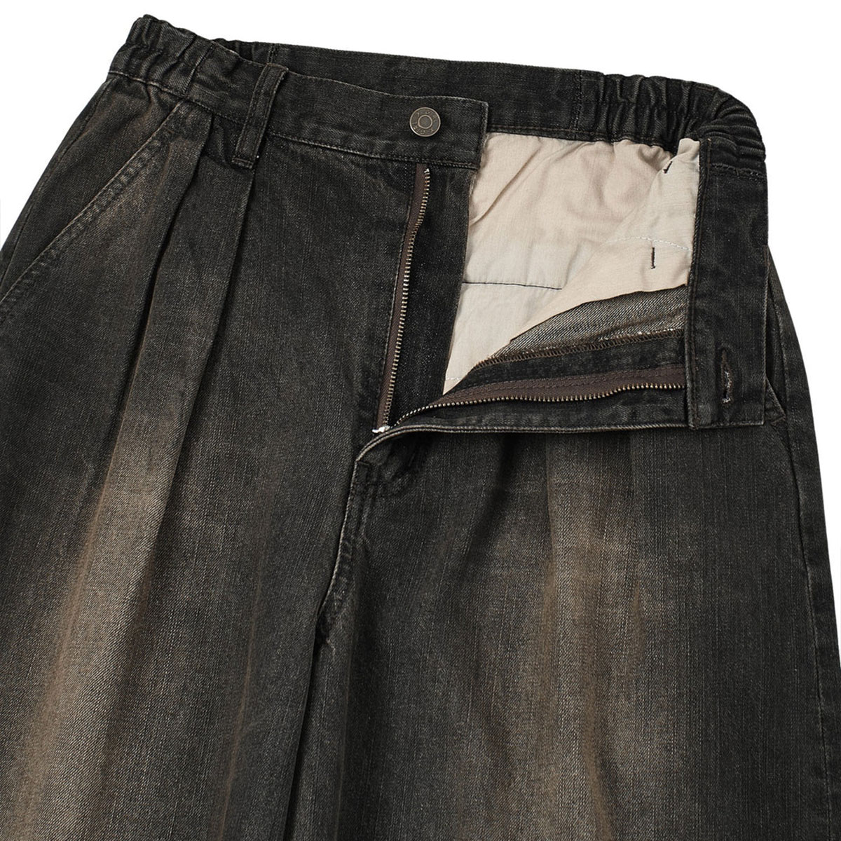  X-girl  | TUCK WIDE LEG DENIM PANTS��105262031017��