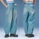  X-girl  | TUCK WIDE LEG DENIM PANTS��105262031017��