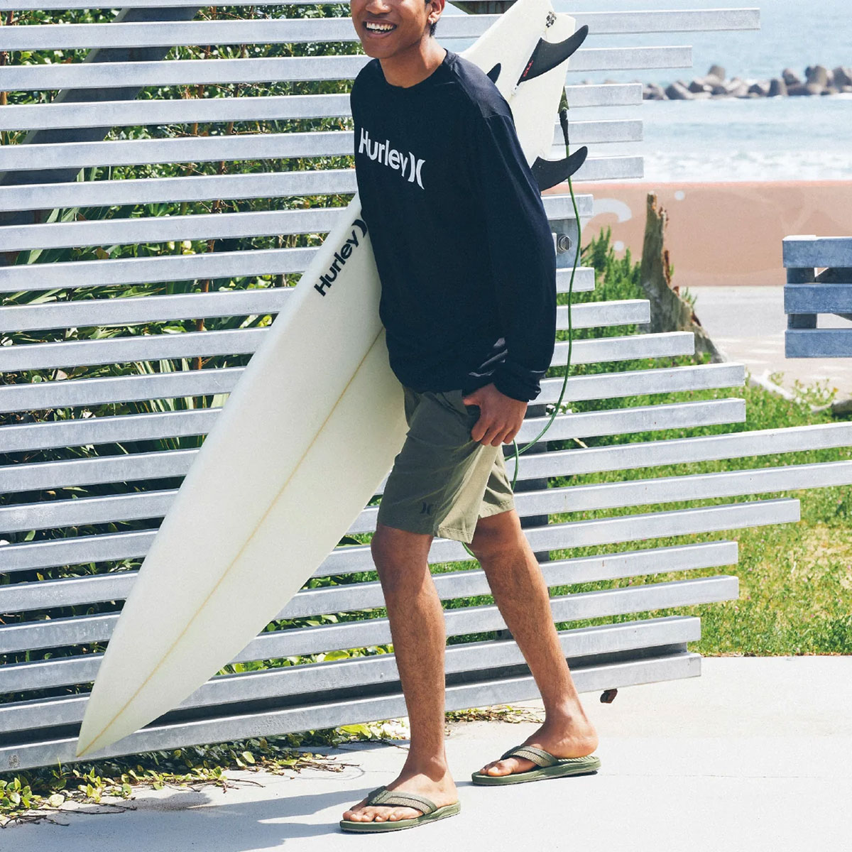 ڥޡۥϡ졼   Ĺµ å奬 եȥ  ® M L XL ե ȥ꡼ ͵֥ HURLEY |  PHANTOM RASH OAO LTMSRG251008(JACK)