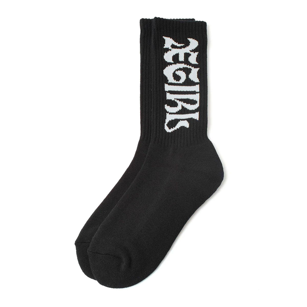 XGIRL | WIDE GOTHIC LOGO JACQUARD SOCKS��105261054001��