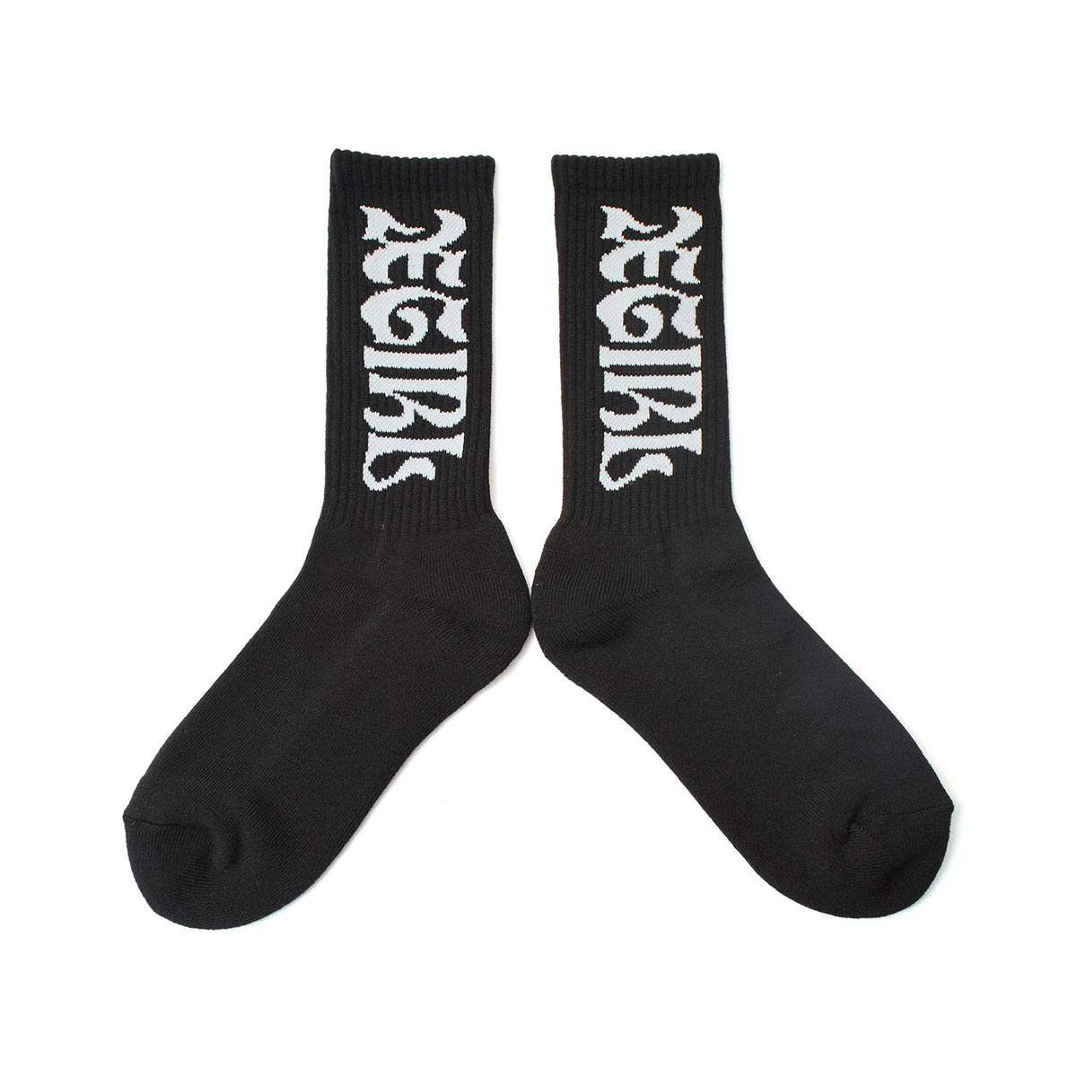 XGIRL | WIDE GOTHIC LOGO JACQUARD SOCKS��105261054001��