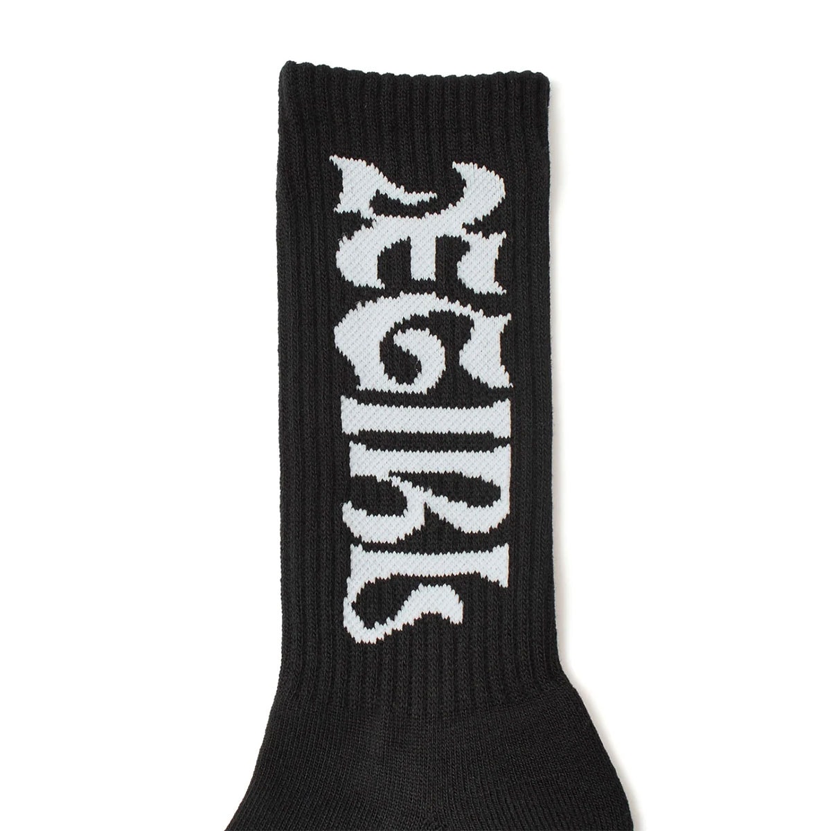 XGIRL | WIDE GOTHIC LOGO JACQUARD SOCKS��105261054001��