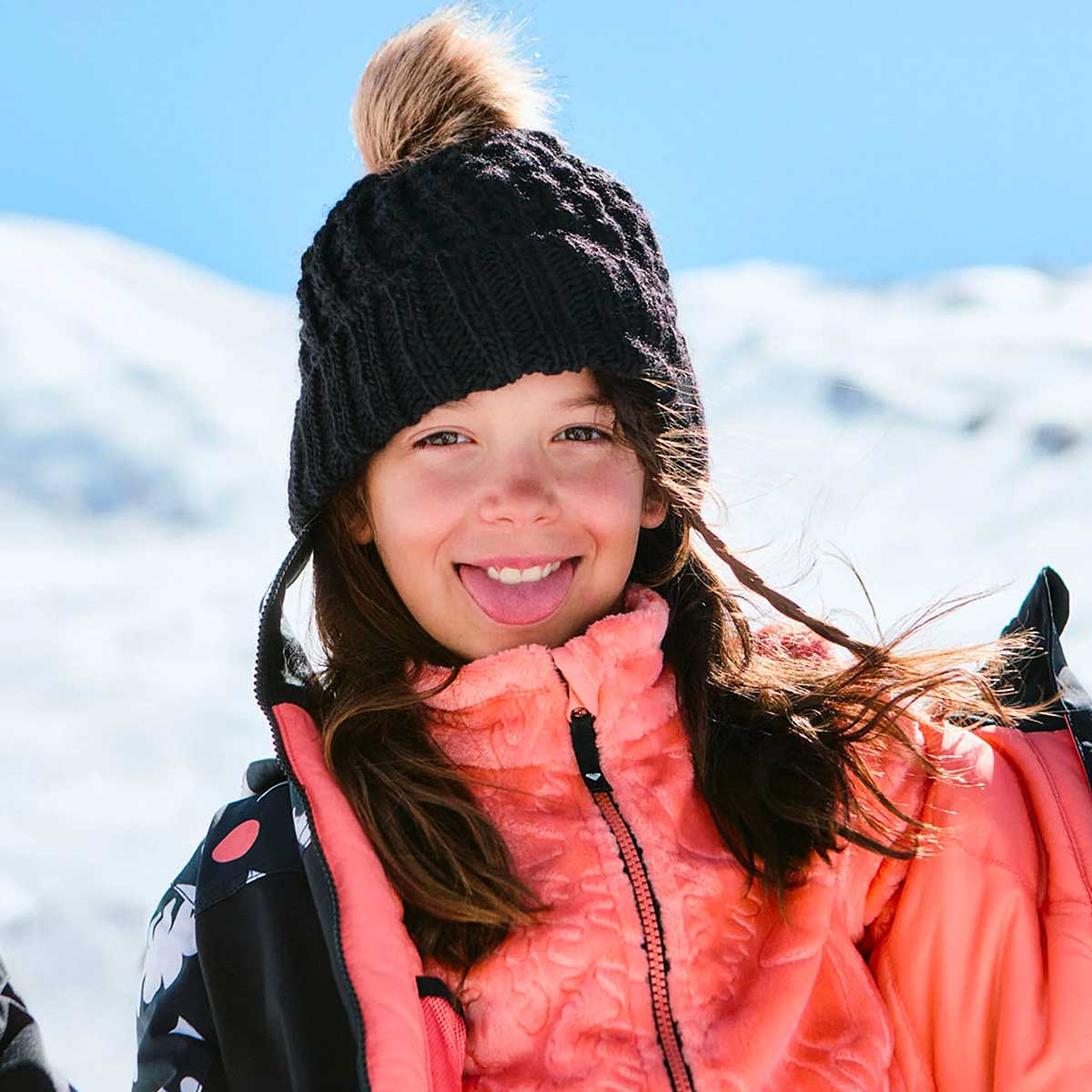 ��30%OFF ������ۥ������� ���å� �ӡ��ˡ� �˥å�˹ ˹�� �ݥ�ݥ� �Ҷ� ��2�� �����ե��� ���Ρ� �͵��֥��� ROXY ���� 2025 ���� | BLIZZARD GIRL BEANIE��TBE253408��