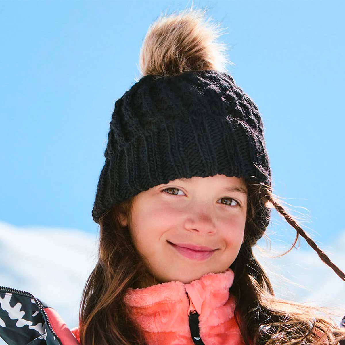 ��30%OFF ������ۥ������� ���å� �ӡ��ˡ� �˥å�˹ ˹�� �ݥ�ݥ� �Ҷ� ��2�� �����ե��� ���Ρ� �͵��֥��� ROXY ���� 2025 ���� | BLIZZARD GIRL BEANIE��TBE253408��