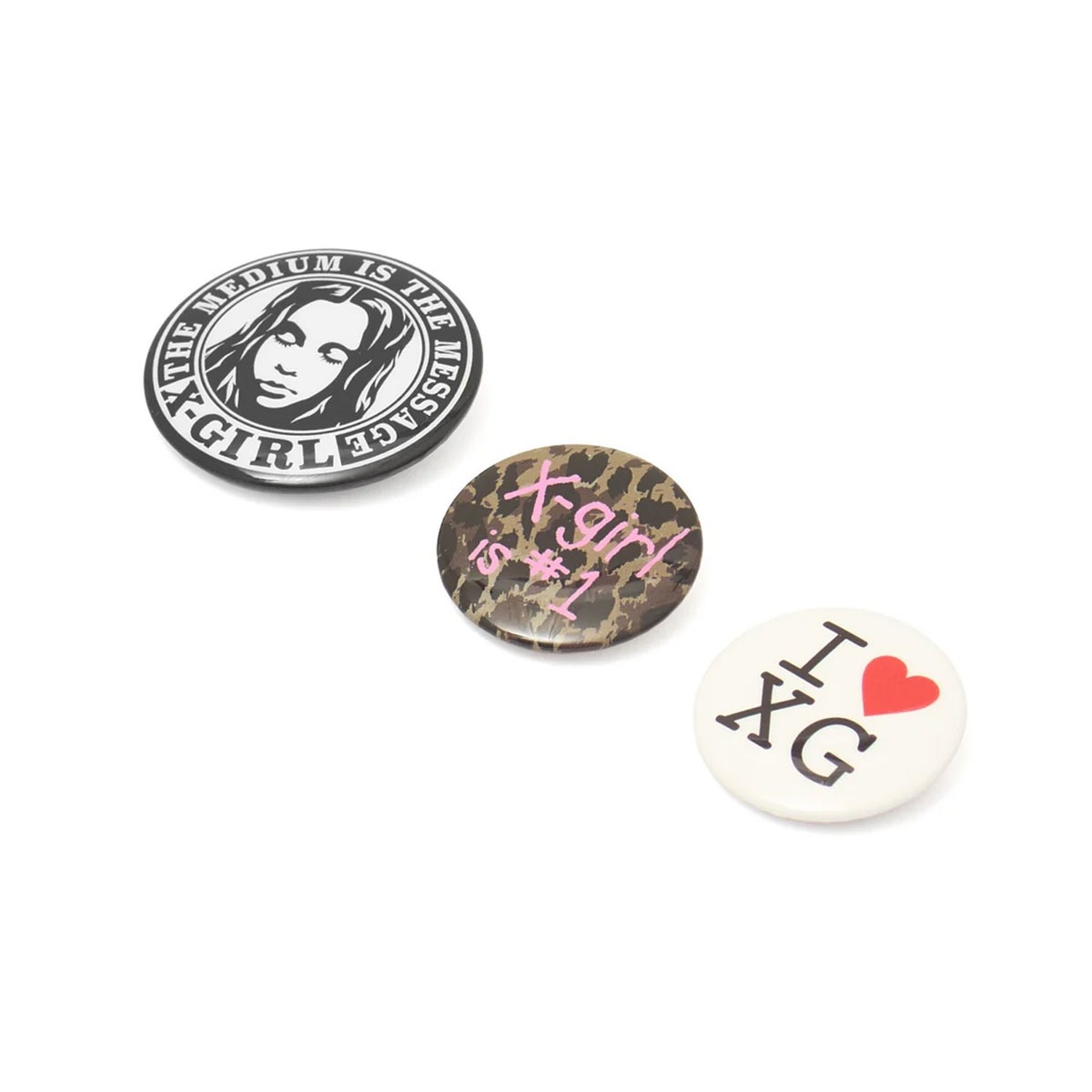 X-GIRL  | BUTTON BADGE SET��105262054015��