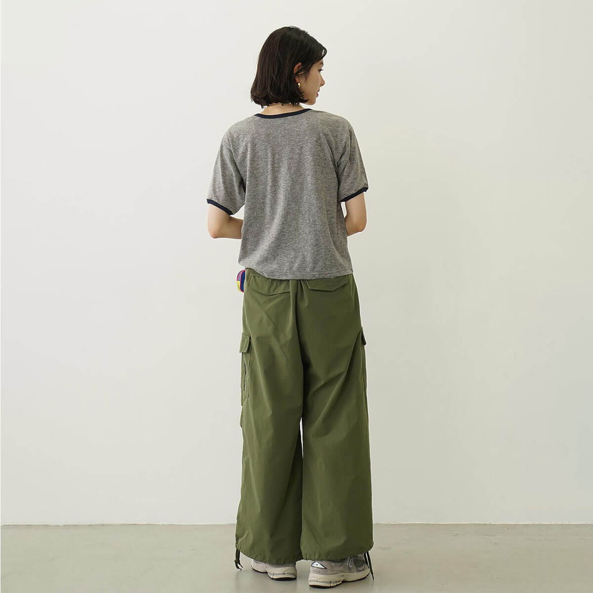 ��20%OFF ���ե�����ۥߥ륯�ե��� ��ǥ����� ȾµT����� ��󥬡�T����� ���ᥫ�� �ȥåץ� �͵� �������� �֥��� | MILKFED. LOGO AND STAR FLOCKY PRINT RINGER TEE��103252013003��