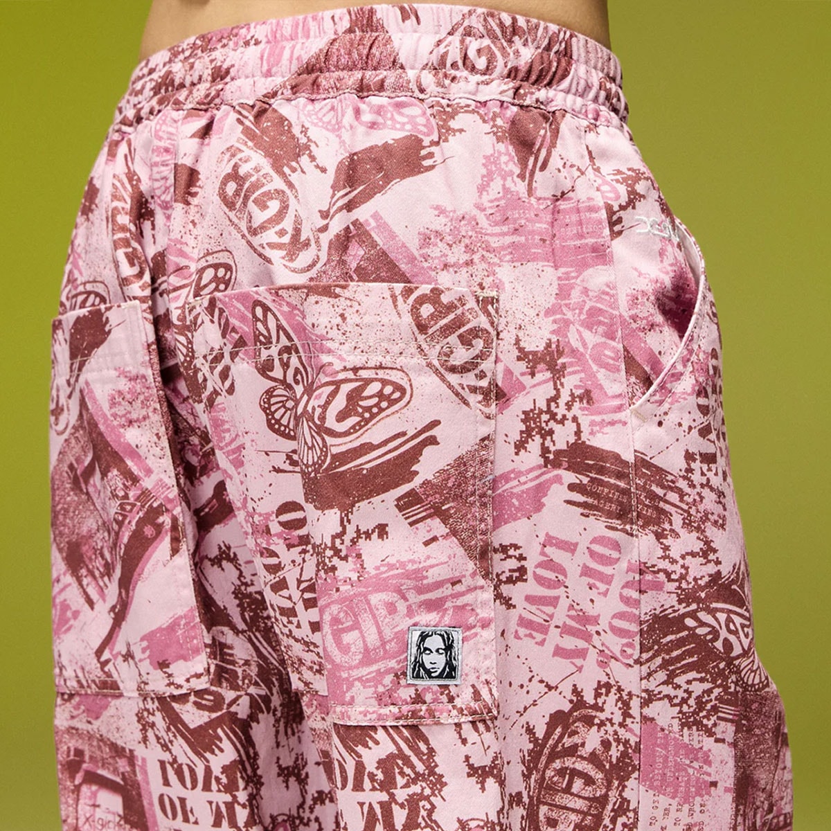 X-GIRL  | FACE LABEL POCKET EASY PANTS��105263031005��