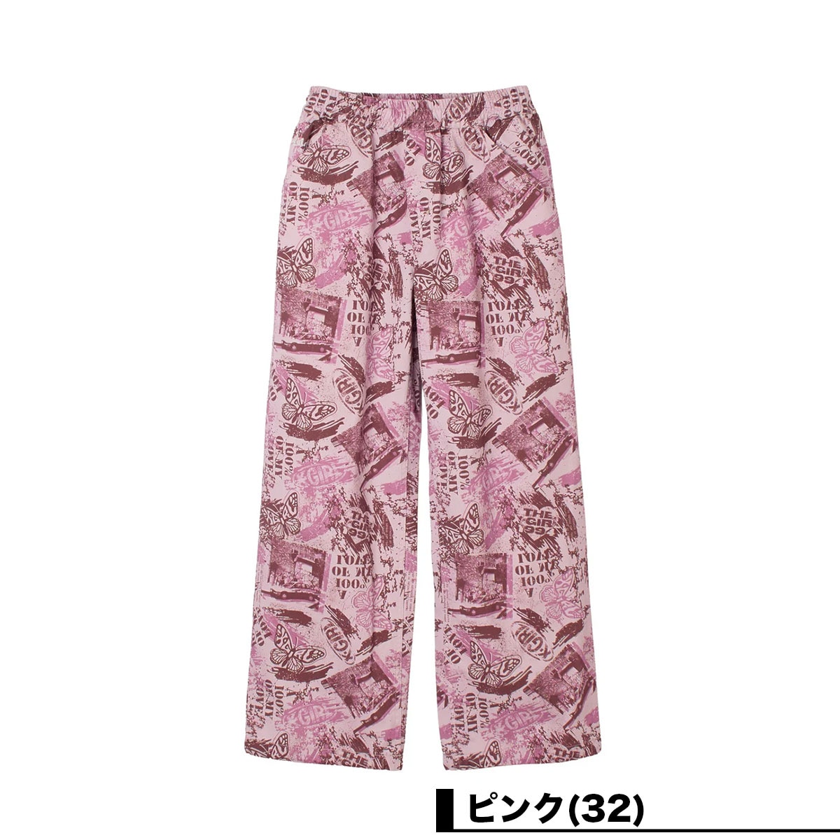 X-GIRL  | FACE LABEL POCKET EASY PANTS��105263031005��