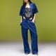 X-GIRL  | FACE LABEL POCKET EASY PANTS��105263031005��