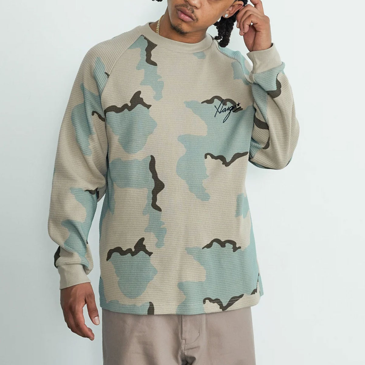 XLARGE  | WAFFLE RAGLAN TOP��101263011022��