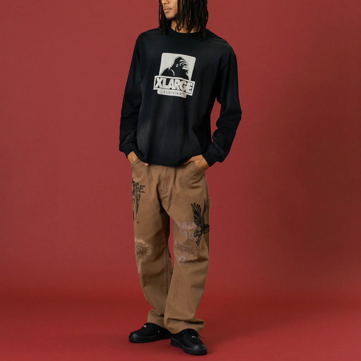 ȥ顼  T ĹµT ȴù OG M L ȥ꡼ ͵֥ XLARGE  2025  | DISCHARGE PRINTED OG L/S TEE101254011007