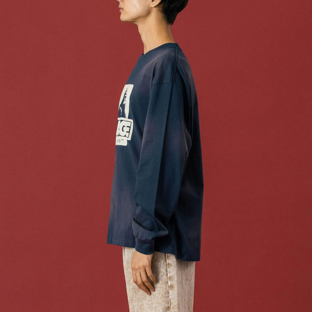 ȥ顼  T ĹµT ȴù OG M L ȥ꡼ ͵֥ XLARGE  2025  | DISCHARGE PRINTED OG L/S TEE101254011007