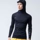 Hurley |  PHANTOM RASH BLOCK PARTY COMPRESSION HOODED LONG SLEEVE��MSRG251083��
