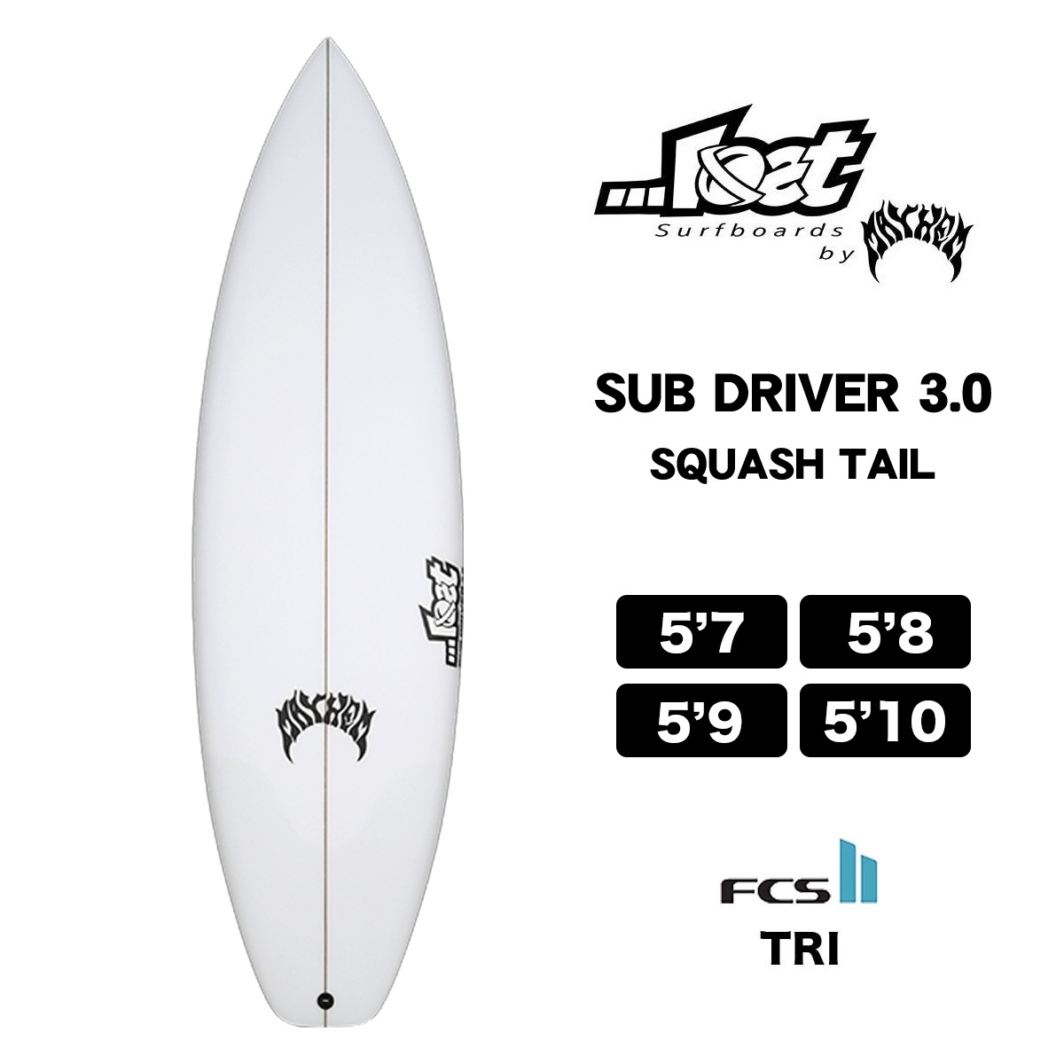 LOST Surfboards by Mayhem | SUB DRIVER3.0 SQUASH