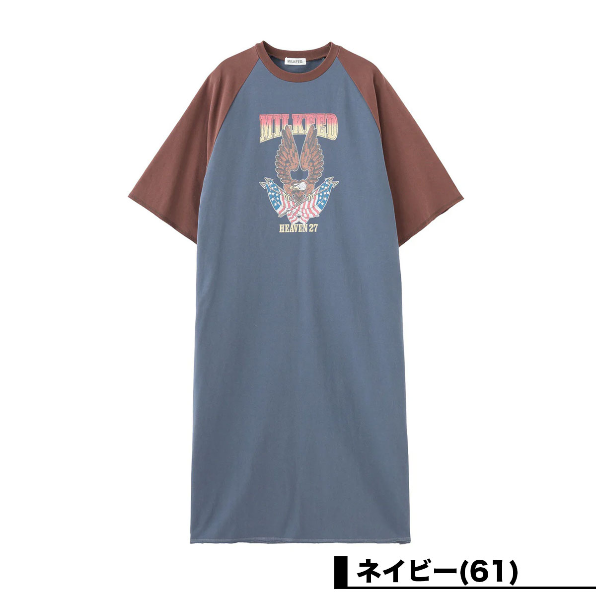 ߥ륯ե ǥ Ⱦµ T ԡ   եå 2 ONESIZE ͵֥ MILKFED. | EAGLE B/B TEE DRESS103253041001