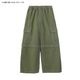 X-GIRL | EMBLEM POCKET 2WAY WIDE LEG CARGO PANTS��105263031002��