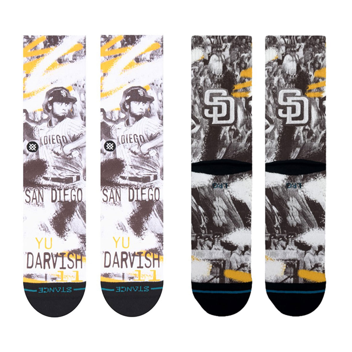 �ڥ��ꥢ��󥹥�����ۥ����� ��� ���å��� ���� MLB �ѥɥ쥹 ����ӥå���ͭ����ܥ�ǥ� ���롼 25.5-29.0cm �͵��֥��� STANCE  | YU DARVISH STREAK��A556B24YUD��