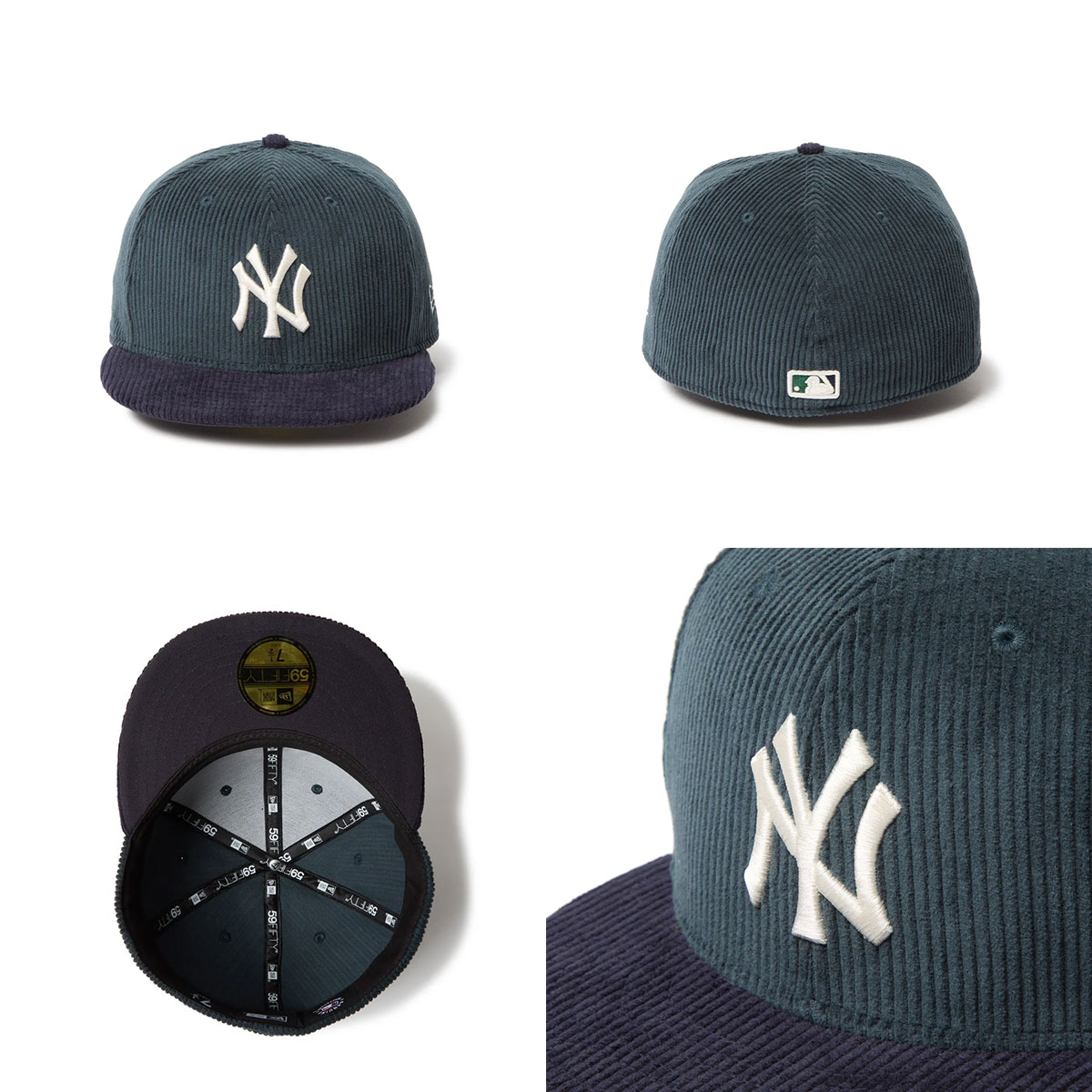 �˥塼���� ����å� ��� ˹�� MLB �ɥ��㡼�� ��󥭡��� �����ǥ���� ��2�� 7 3/8(58.7cm) �͵��֥��� NEW ERA  newera | 59FIFTY Corduroy��1466815-��