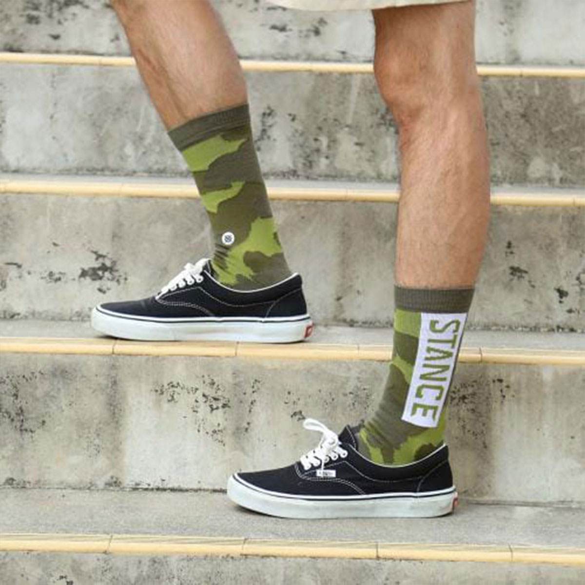 STANCE  ������ ��� ���å��� ���� ���꡼�� ����ե顼������ �ǥ����� ���� ���åȥ� ������� ��ʪ �ޥ�� L 25.5-29.0cm ���롼 | OG��M556D17OGG��