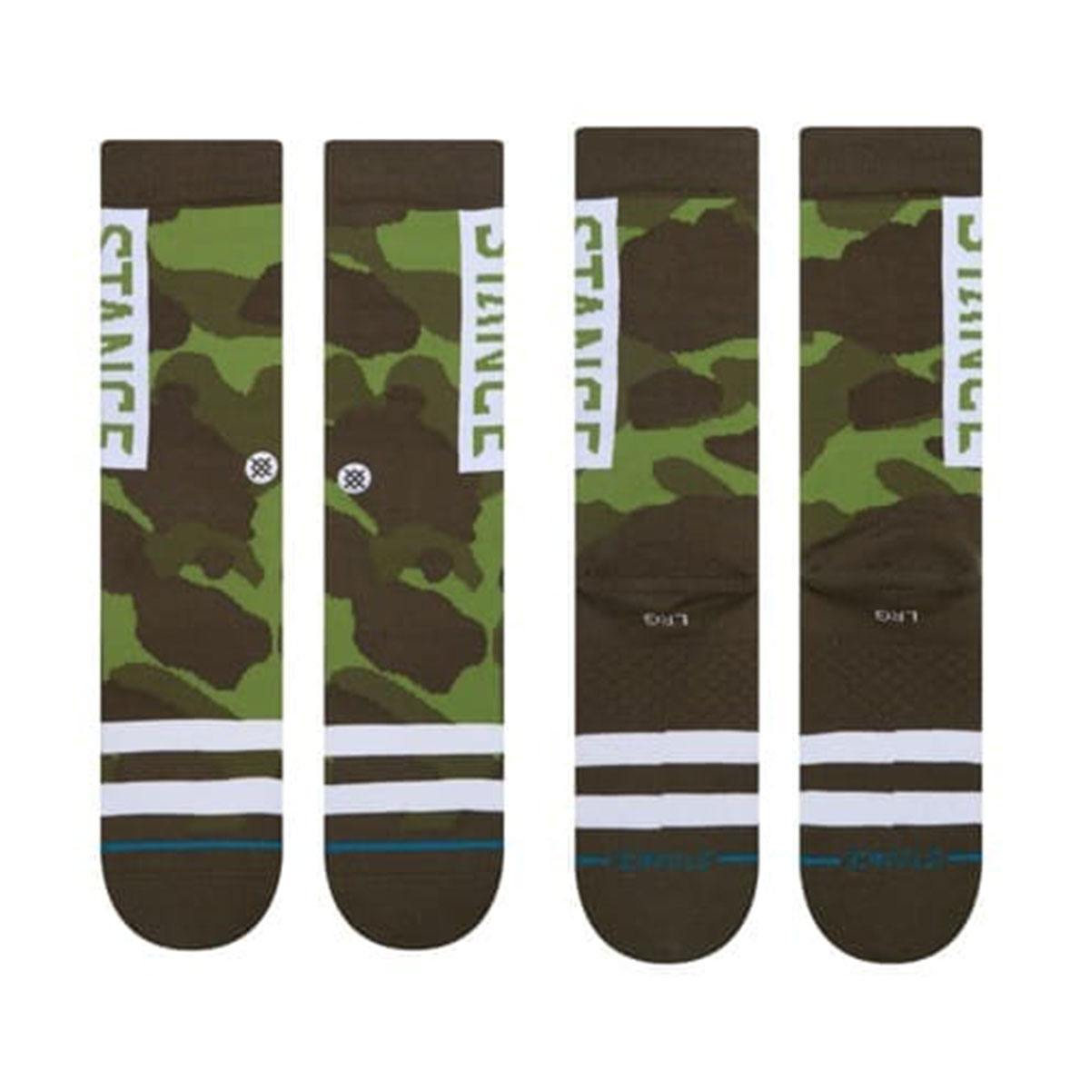 STANCE  ������ ��� ���å��� ���� ���꡼�� ����ե顼������ �ǥ����� ���� ���åȥ� ������� ��ʪ �ޥ�� L 25.5-29.0cm ���롼 | OG��M556D17OGG��