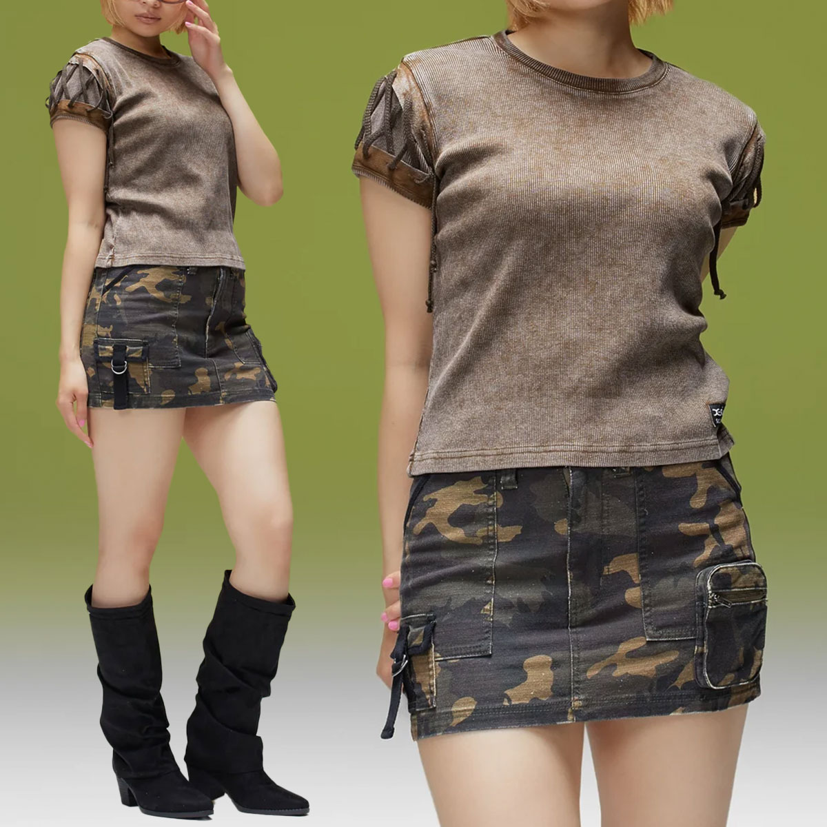 ���å��������� �ߥ˥������� �ܥȥ� �ޥ���ݥ��å� Y2K������ �º� ����ե顼���� M ���ȥ꡼�ȿ͵��֥��� X-GIRL ���� 2026 | MULTI POCKET MINI SKIRT��105263032001��