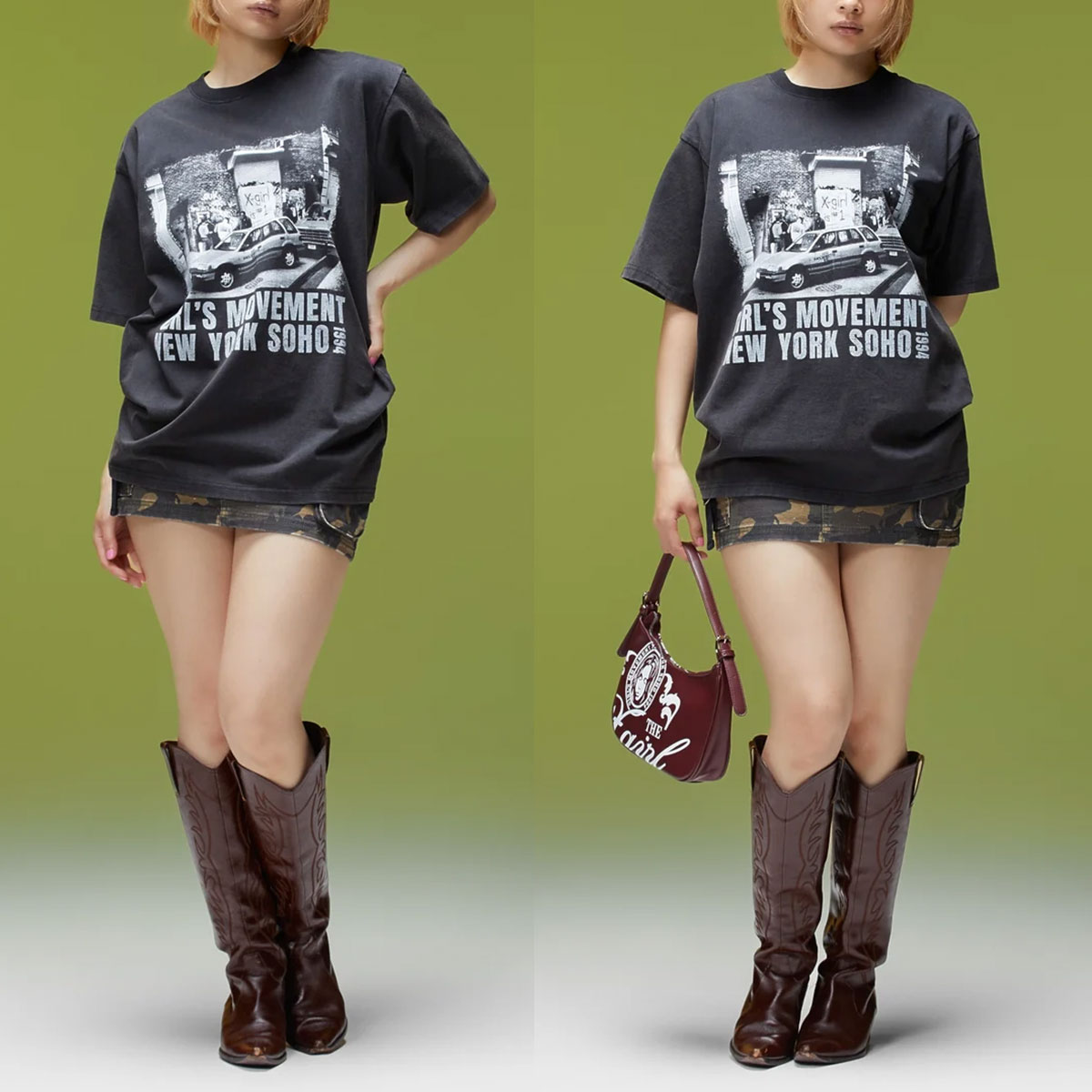���å��������� �ߥ˥������� �ܥȥ� �ޥ���ݥ��å� Y2K������ �º� ����ե顼���� M ���ȥ꡼�ȿ͵��֥��� X-GIRL ���� 2026 | MULTI POCKET MINI SKIRT��105263032001��