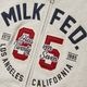 MILKFED. | COLLEGE LOGO PATCH ZIP UP HOODIE��103263012002��