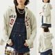MILKFED. | COLLEGE LOGO PATCH ZIP UP HOODIE��103263012002��